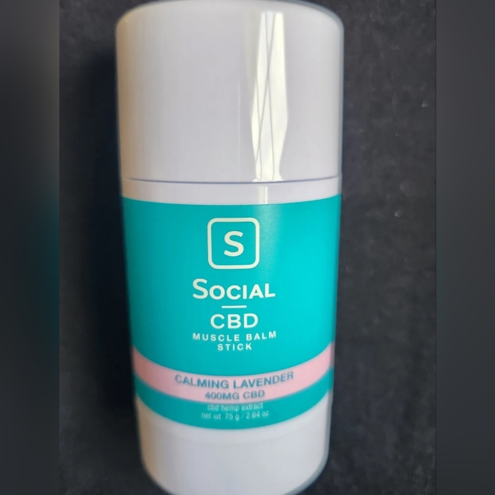 Social Calming Lavender Muscle Balm Stick 2.64 Oz